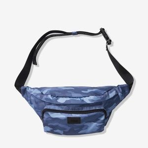 VS Pink Oversized Blue Camo Belt Bag